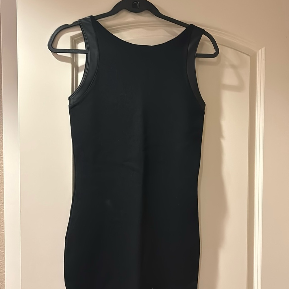 Black Zara midi dress size large